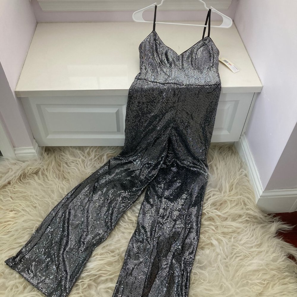 ELIZA J Embellished Wide Leg Jumpsuit - Picture 6 of 13